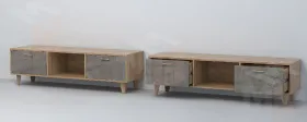 Тумба Т-3 Эго на ножках  Дуб Крафт Золотой/Камень Темный