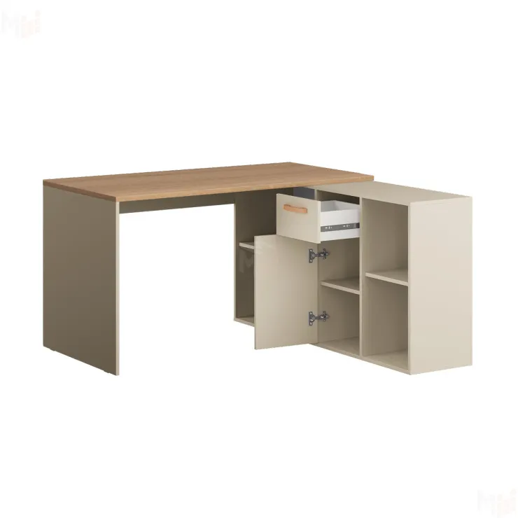 Стол письменный Лайт 03.245 F Сатин. Дуб эндгрейн элегантный