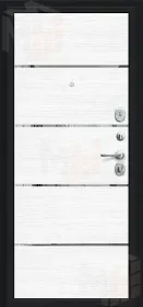 Входная металлическая дверь Лайн Букле черное/Snow Melinga Входная металлическая дверь Лайн Букле черное/Snow Melinga