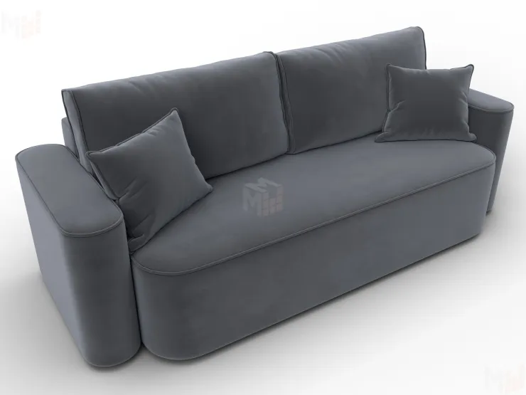 Диван прямой Лига-118 НПБ ( SEVEN 17 серый )