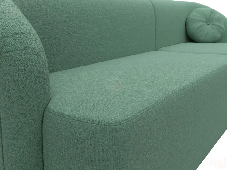 Диван прямой Лига-027 угол правый ( Амур зеленый )