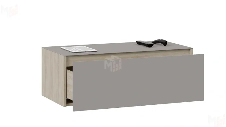 Тумба ТВ Глосс - ТД 319.03.12   Баттл Рок, Стекло Светлый Stone(St)