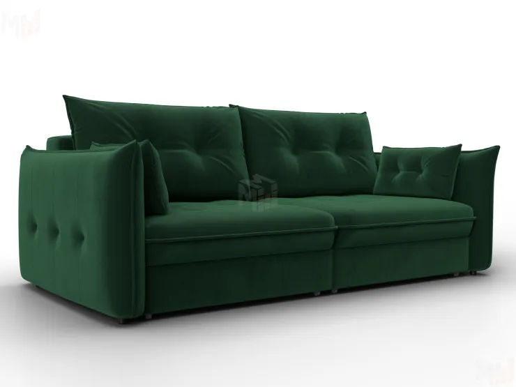 Диван прямой Лига-100 НПБ ( SEVEN 626 зеленый )