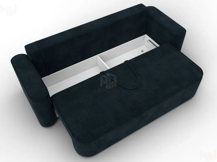 Диван прямой Лига-118 НПБ ( LAIM 21 графит )