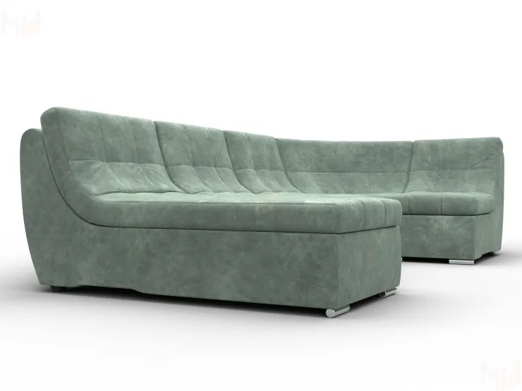 Диван П-образный модульный Холидей ( BRUT 08 зеленый )