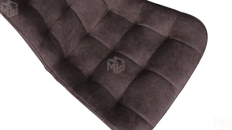 Стул BOSTON  Белый муар, Велюр V002 бургундия