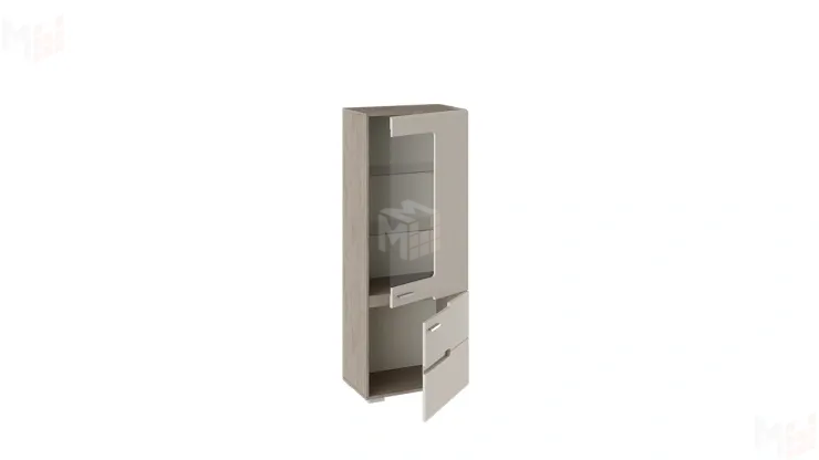 Шкаф для посуды Фьюжн - ТД-260.07.27 Бежевый, Дуб Сонома трюфель