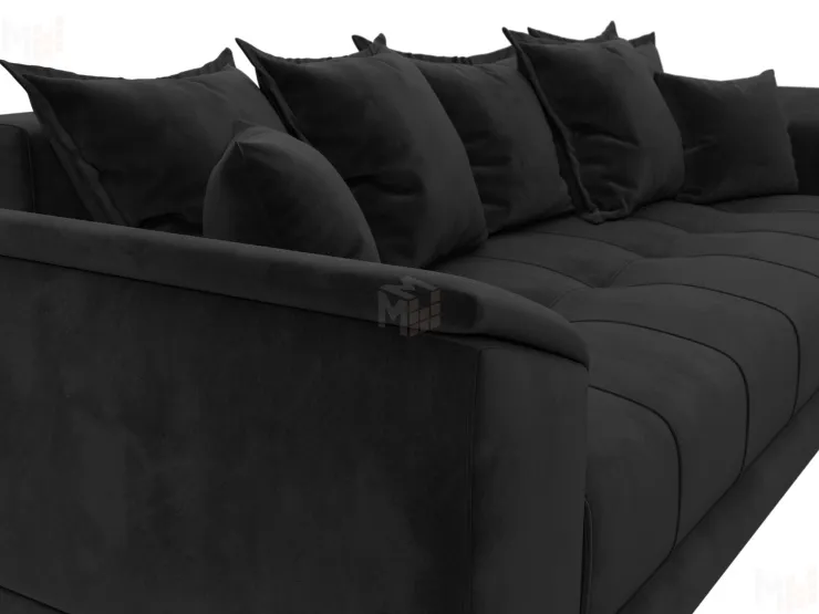 Диван прямой НордСтар НПБ ( SEVEN 35 черный )