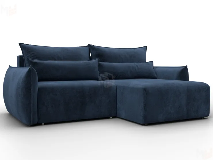 Диван угловой Лига-051 НПБ угол универсальный ( TOWER 13 синий )