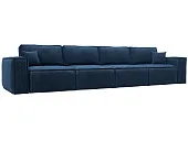 Диван прямой Лига-081 НПБ МегаЛонг ( BRUT 11 синий )