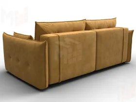 Диван прямой Лига-100 НПБ ( BRUT 10 желтый )