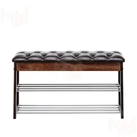 Банкетка Leset "Грейс" (Орех/Oregon perlamutr 120, каретная стяжка)