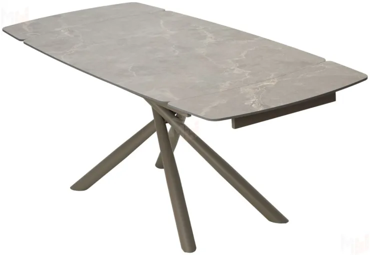 Стол RIVOLI 140 MATT LATTE STONE SOLID CERAMIC / TAUPE