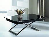Стол трансформер B2275 (черное стекло)