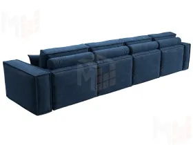 Диван прямой Лига-081 НПБ МегаЛонг ( BRUT 11 синий )