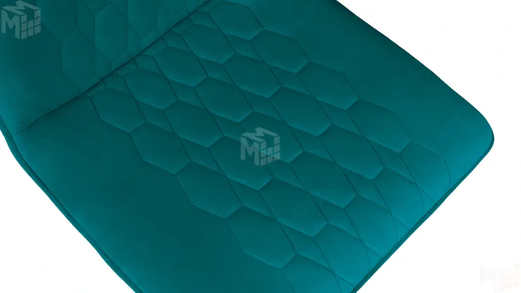 Стул Хьюго К4 Белый матовый, Велюр Confetti Izumrud