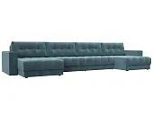 Диван П-образный с декором Лига-049 НПБ Лонг