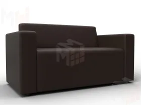 Диван прямой Лига-093 ( Коричневый )