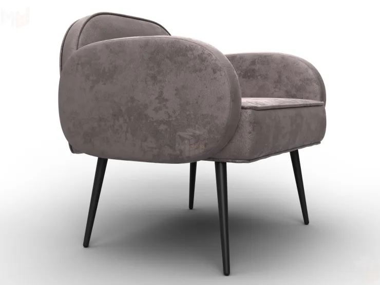 Кресло Лига-086 ( велюр NUVOLA 34 светло-коричневый )