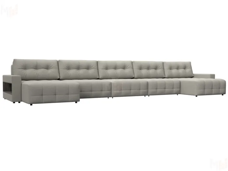 Диван П-образный с полками Лига-053 НПБ МегаЛонг