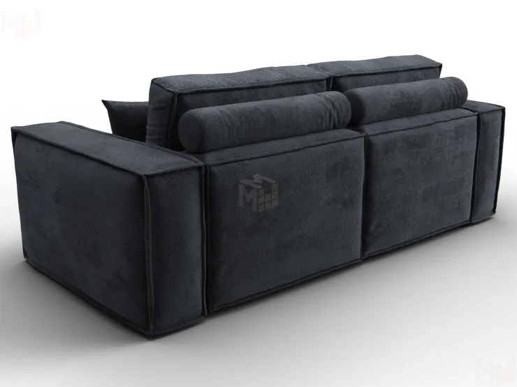 Диван прямой Лига-081 НПБ ( TOWER 11 темно-серый )