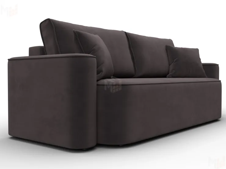 Диван прямой Лига-118 НПБ ( SEVEN 727 коричневый )