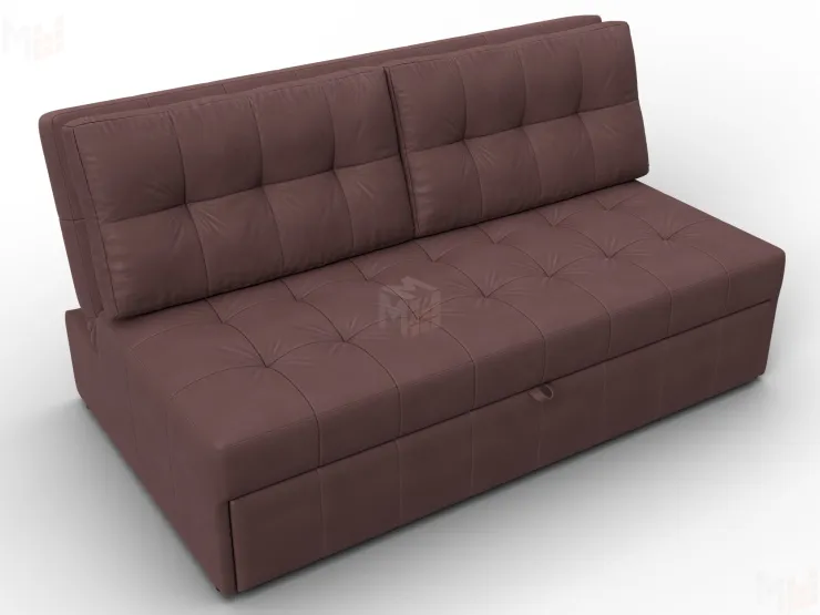 Диван прямой Лига-107 (160) ( JOLY 09 бордовый )