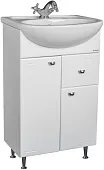 Тумба под умывальник Домино "Уют 50 Классик" с верхним ящиком В1 Айсберг