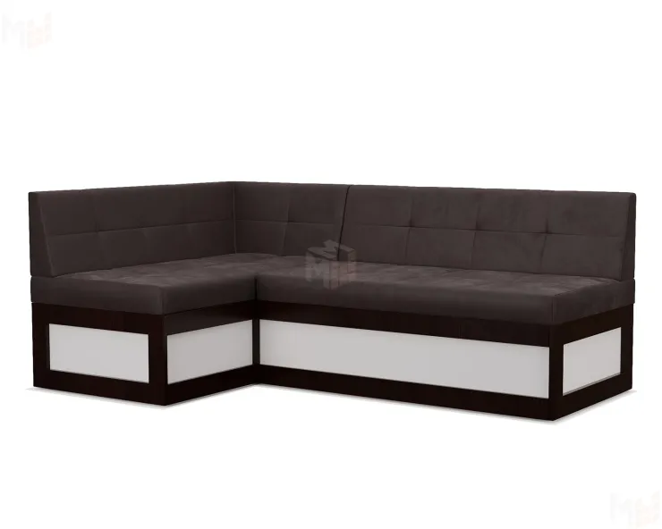 Нотис Левый угол (Бархат шоколадный STAR VELVET 60 COFFEE) 187х82х112 см