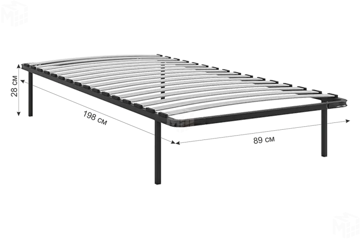 Основание разборное 890х1980 (0.9) с опорами 