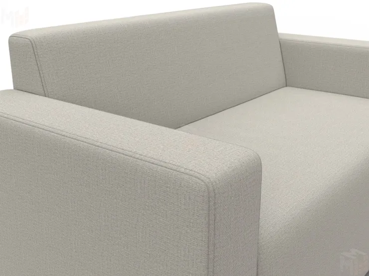 Диван прямой Лига-093 ( Амур 02 бежевый )