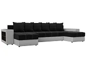 Диван П-образный Дубай полки слева