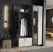 Прихожая Лика-1 графит/крафт белый