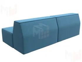 Диван прямой модульный Монс ( Амур голубой )
