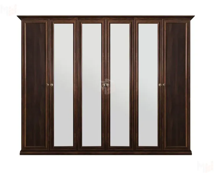 Шкаф Афина 6-дверный (2+2+2) с зеркалом караваджо