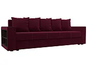 Диван прямой Дубай Лайт полки слева