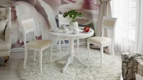 Стол обеденный Орландо Т1 исп.2 - Б-111 Белый матовый