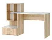 Компьютерный стол ПКС-10 Дуб Сонома - Белый глянец Компьютерный стол ПКС-10 Дуб Сонома - Белый глянец