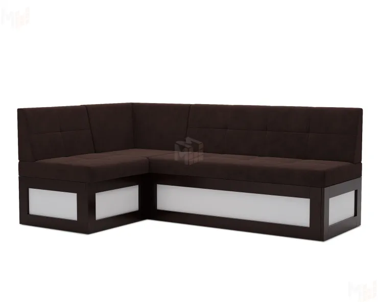 Нотис Левый угол (Велюр шоколад HB-178 16) 187х82х112 см