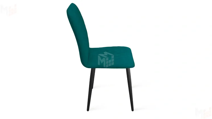 Стул Стенли К1С Черный муар, Велюр Confetti Izumrud