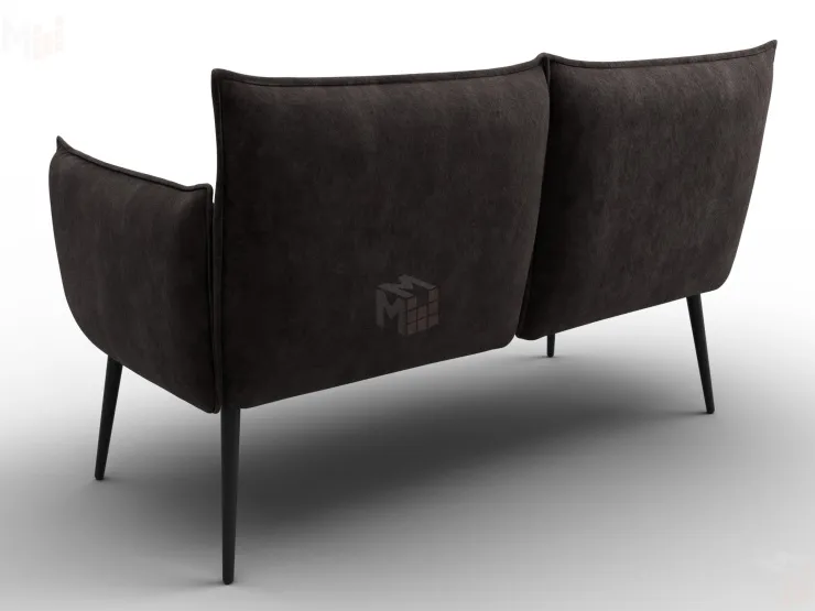 Диван прямой Лига-083 ( велюр BRUT 17 коричневый )