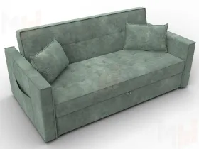 Диван прямой Лига-104 (160) ( BRUT 08 зеленый )