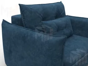 Кресло Лига-100 НПБ ( BRUT 11 синий )