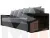 Диван прямой Дубай Лайт ( Серый;Черный )