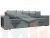 Диван прямой Дубай Лайт полки слева ( Серый )
