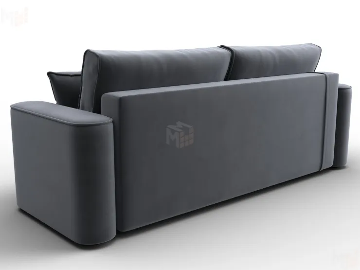 Диван прямой Лига-118 НПБ ( SEVEN 17 серый )