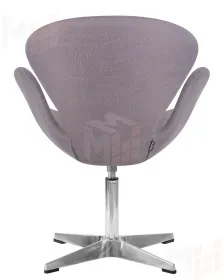 Кресло дизайнерское DOBRIN SWAN (серая ткань IF11)