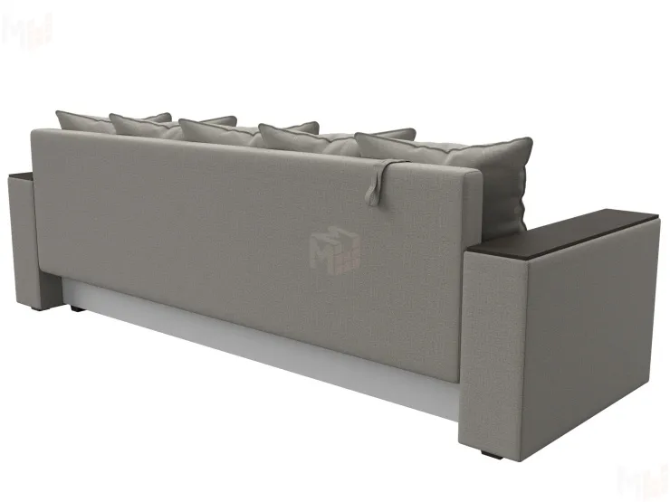 Диван прямой Дубай Лайт полки справа ( Бежевый )