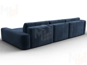 Диван угловой Лига-066 НПБ Лонг угол правый ( TOWER 13 синий )