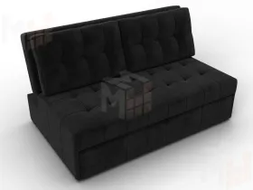 Диван прямой Лига-107 (140) ( SEVEN 35 черный )